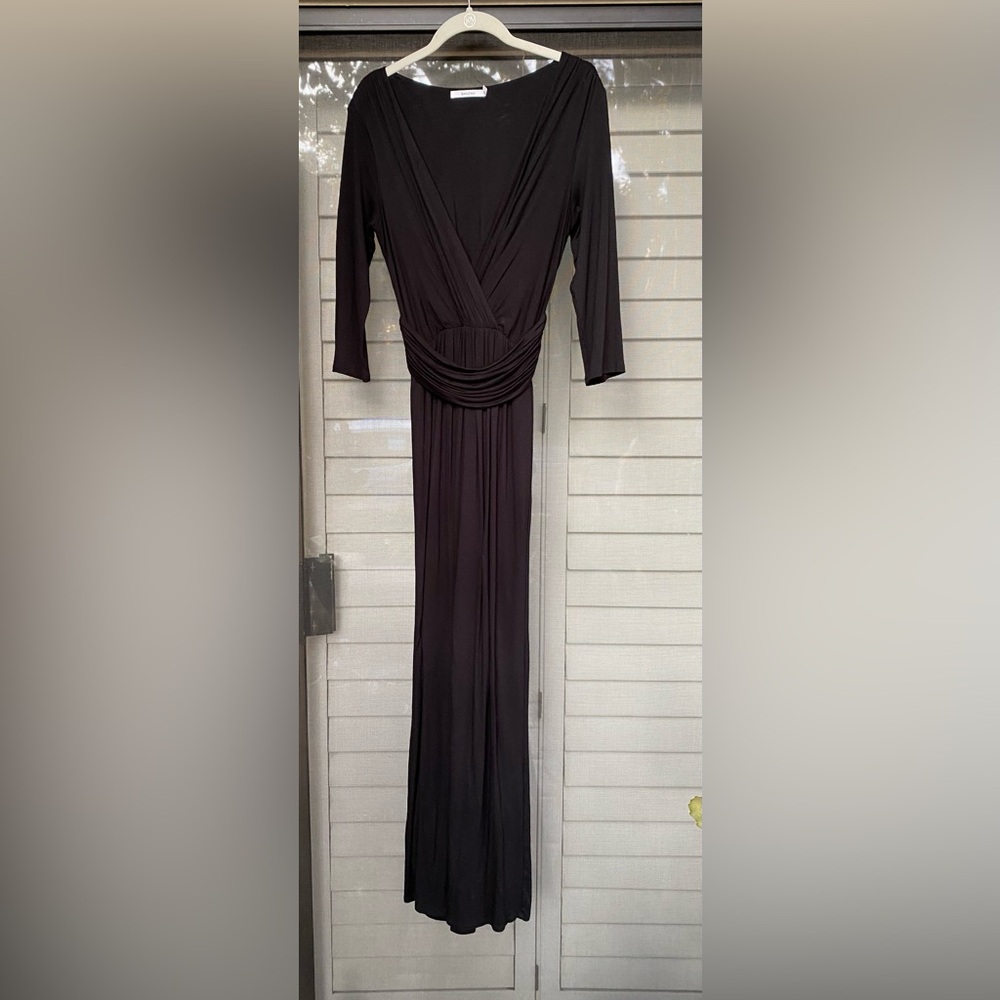 Bailey 44 Long Black Knit Maxi Dress Size M